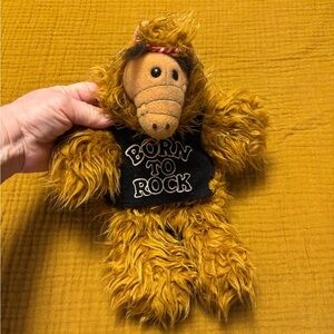 1988 Alf Plush Hand Puppet with ‘Born to Rock' Shirt From Burger King